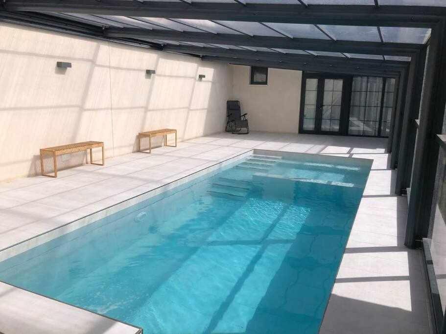 Alojamiento El Pez Casa Con Piscina Climatizada Villafranca de los Caballeros Dış mekan fotoğraf